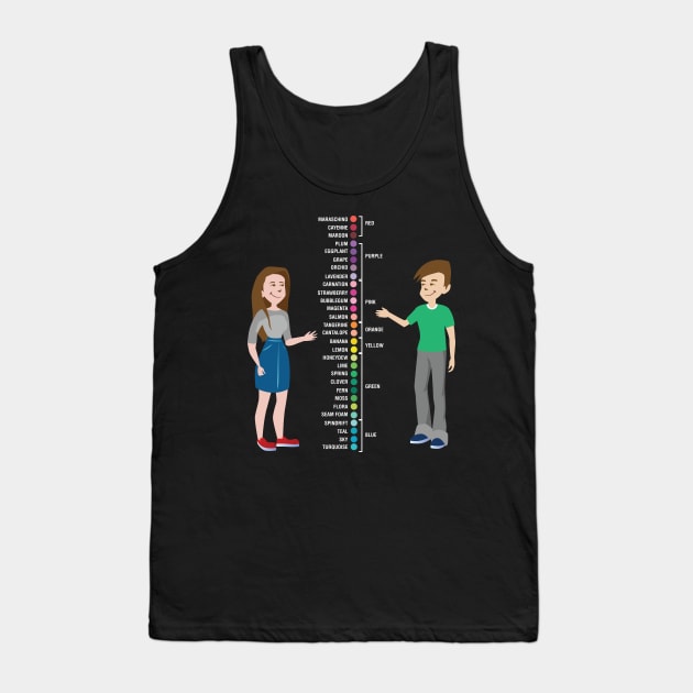 Men Versus Women Color Options Tank Top by c1337s